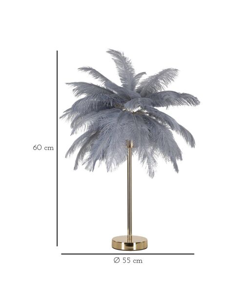 Palm Tischlampe gold/grau - Ø 55x60 cm