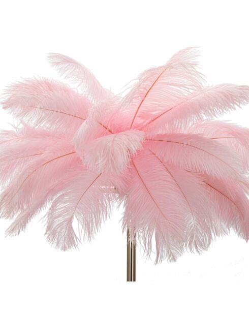 Roze/gouden palmvloerlamp - Ø 55x160 cm