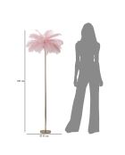 Roze/gouden palmvloerlamp - Ø 55x160 cm