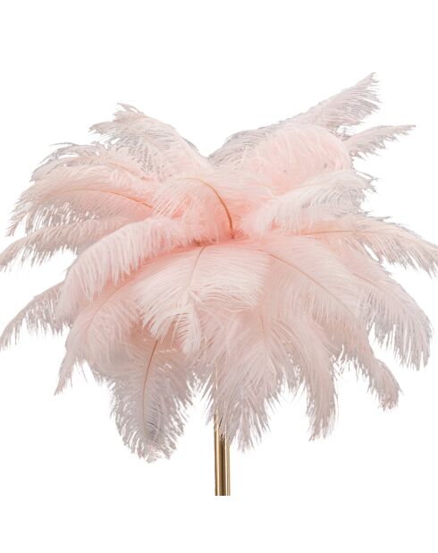 Roze/gouden tafellamp met palmbomen - Ø 40x55 cm