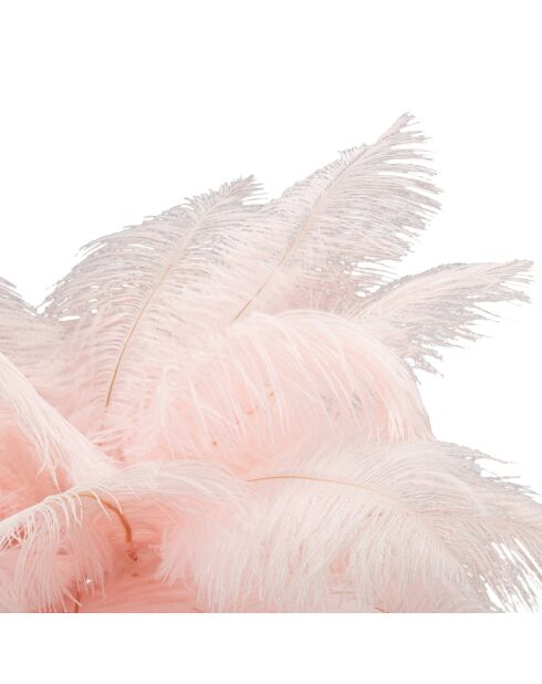 Roze/gouden tafellamp met palmbomen - Ø 40x55 cm