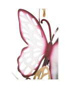 Décoration murale en fer papillons multicolore - 59.5x4x111.5  cm