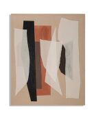 Peinture murale artisanale redy b multicolore - 80x2.8x100 cm