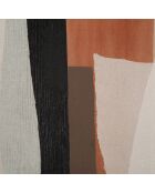 Peinture murale artisanale redy b multicolore - 80x2.8x100 cm