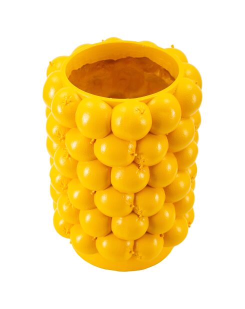 Jarrón con limón amarillo - Ø 21x28 cm