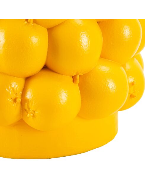 Jarrón con limón amarillo - Ø 21x28 cm