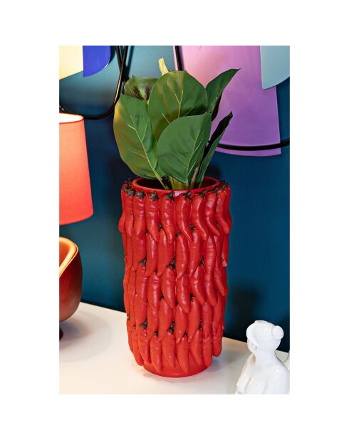 Vase chili rouge - Ø 20x34 cm