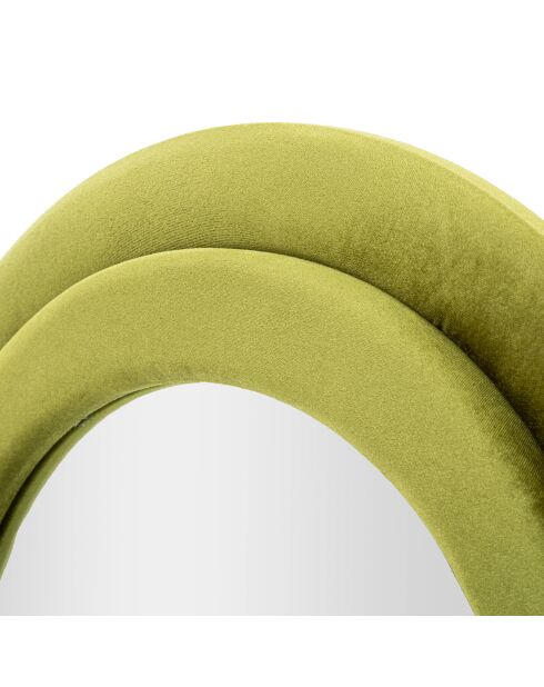 Specchio da parete Miki in velluto verde - 60x4x160 cm