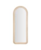 Miroir cloe velours crème - 60x4x160 cm