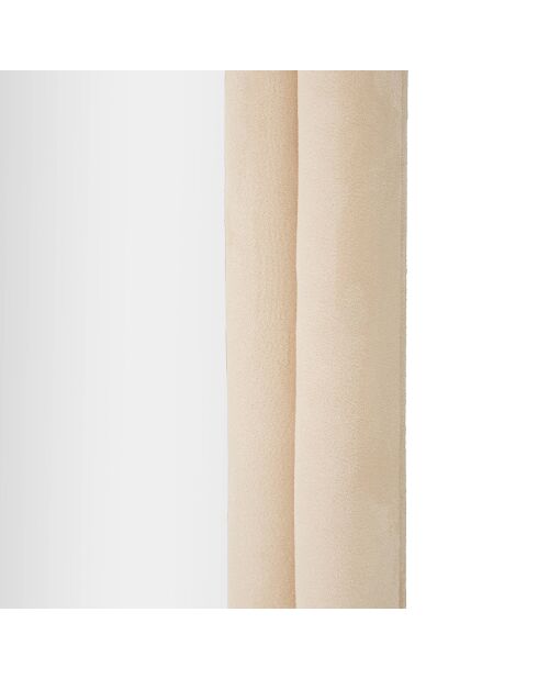 Specchio Cloe in velluto crema - 60x4x160 cm