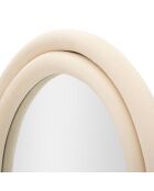 Miroir cloe velours crème - 60x4x160 cm