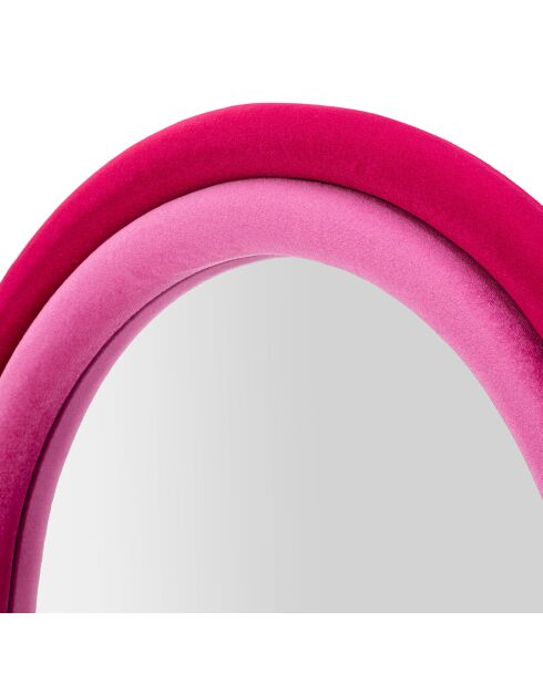 Specchio Cloe in velluto fucsia - 60x4x160 cm