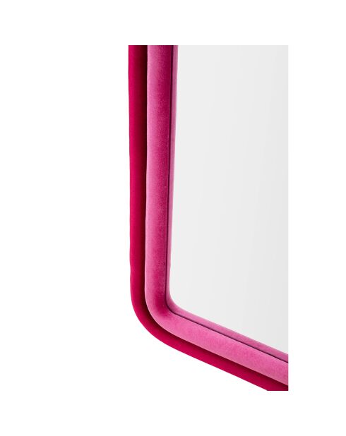 Specchio Cloe in velluto fucsia - 60x4x160 cm