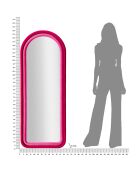 Miroir cloe velours fushia - 60x4x160 cm