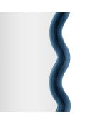 Miroir mural emily velours bleu - 60x6x160 cm