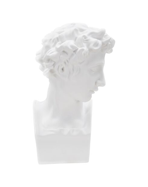 Sculpture jeune romain blanche - 20x17.5x30 cm