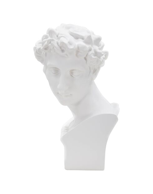 Sculpture jeune romain blanche - 20x17.5x30 cm