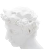 Sculpture jeune romain blanche - 20x17.5x30 cm