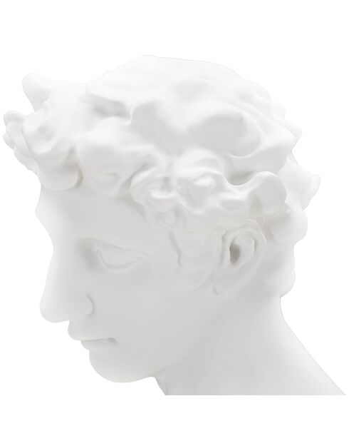 Sculpture jeune romain blanche - 20x17.5x30 cm