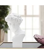 Sculpture jeune romain blanche - 20x17.5x30 cm