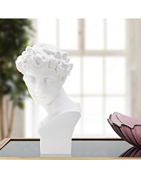 Giovane scultura romana bianca - 20x17,5x30 cm