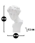 Sculpture jeune romain blanche - 20x17.5x30 cm