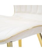 2 Chaises paris space crème/doré