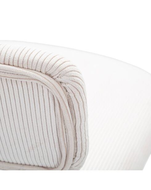 Tabouret de bar avec lift noir/blanc - 41x47.5x85-106.5 cm