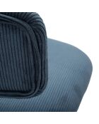 Tabouret de bar avec lift noir/bleu - 41x47.5x85-106.5 cm