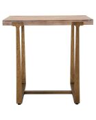 Table à manger ankara brun/doré - 80x80x76 cm