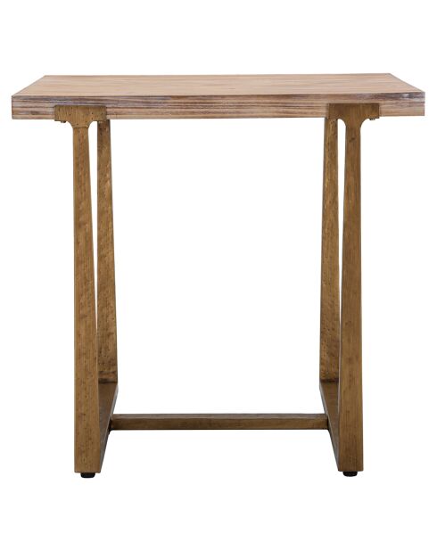 Table à manger ankara brun/doré - 80x80x76 cm