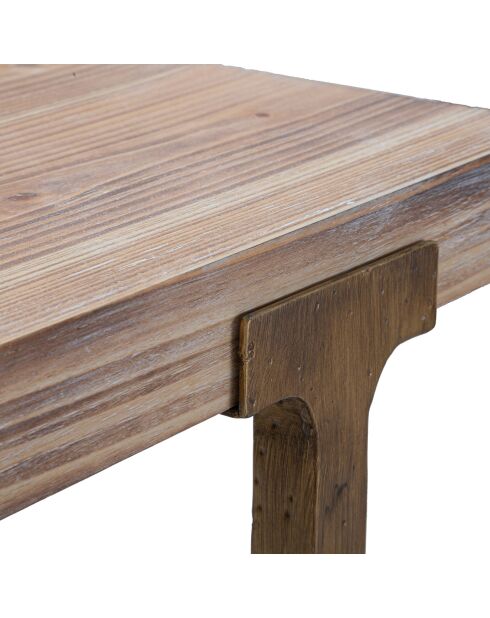 Table à manger ankara brun/doré - 80x80x76 cm