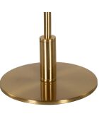 Lampe de table boule plume doré/bordeaux - Ø 30x50  cm