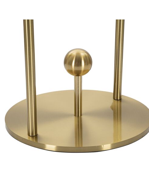 Glamy arc tafellamp goud/wit - Ø 21x47 cm