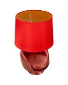 Lampe à poser midcentury rouge - Ø 26x43 cm