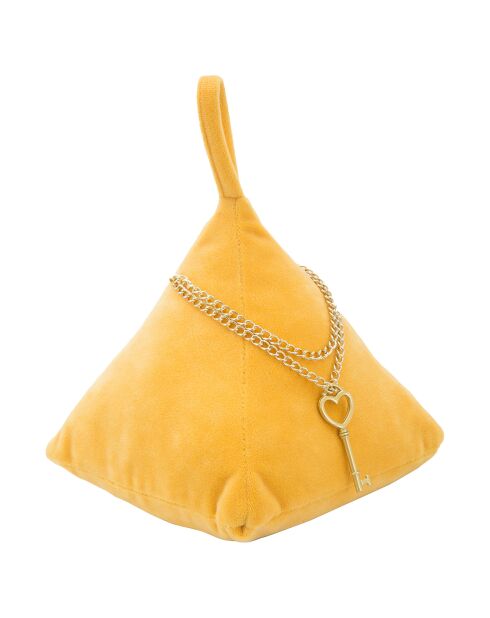 Butoir de porte triangle multicolore - 14x14x20 cm