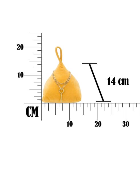 Butoir de porte triangle multicolore - 14x14x20 cm