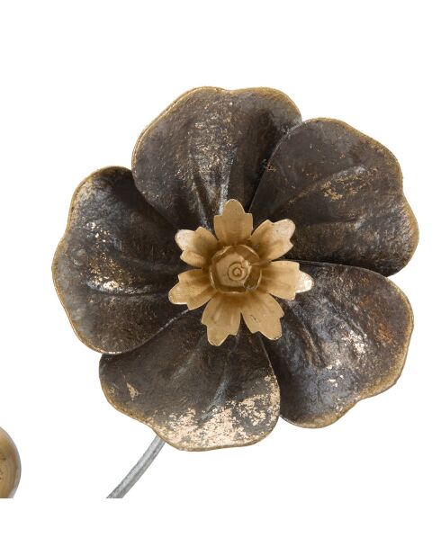 Decoración de pared de hierro cuadrada multicolor - 50x5,5x50 cm