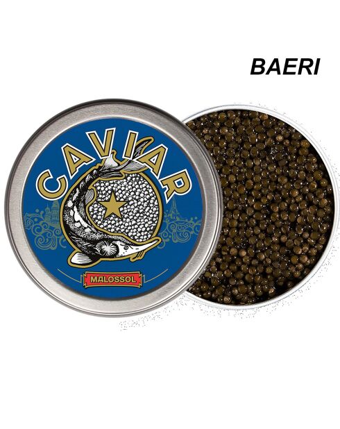 Boîte de Caviar Baeri Malossol 30 gr