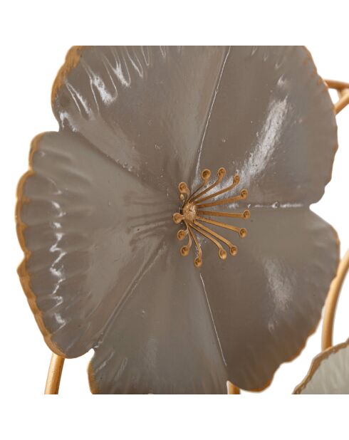 Decoración de pared de hierro laminado multicolor - 63,5 x 5 x 67,9 cm