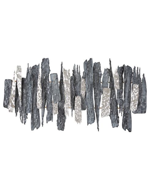 Panneau mural en fer sculpt multicolore - 122.6x6.4x62.9 cm