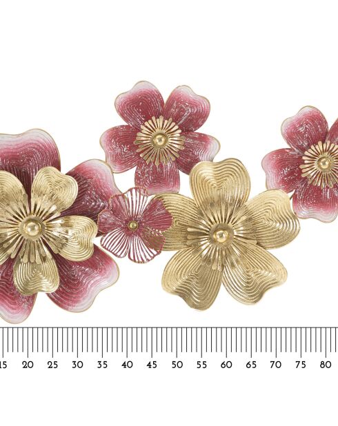 Pannello murale in ferro lobi multicolor - 91,4x6,4x50,8 cm