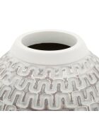 Vase vague doré/blanc - Ø 21x43 cm