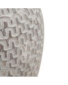 Vase vague doré/blanc - Ø 19.5x34 cm