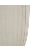 Vase en ceramique shopping blanc/doré - Ø 18x25 cm