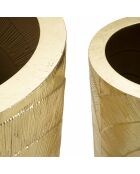 3 Vases goldely dorés