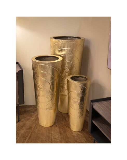 3 Vases goldely dorés