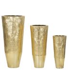 3 Vases goldely dorés