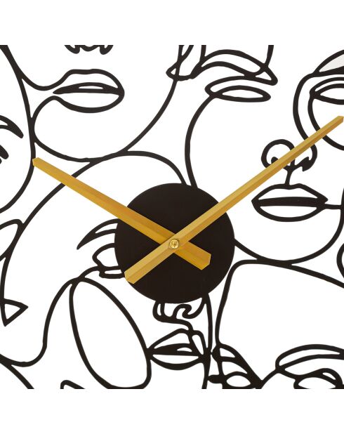 Orologio da parete con quadranti neri - Ø50x3,5 cm