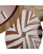 Horloge murale etnic multicolore - Ø50x3.5 cm